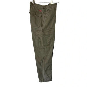 Chaps Cargo Pants 34x30 Olive Green Cotton Utility Workwear Straight Leg
